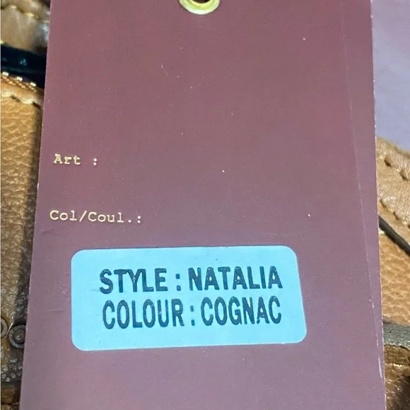 🆕 VILENCA Holland Natalia Crossbody Purse Clutch Cognac Triple Compartment NIB - Picture 11 of 14